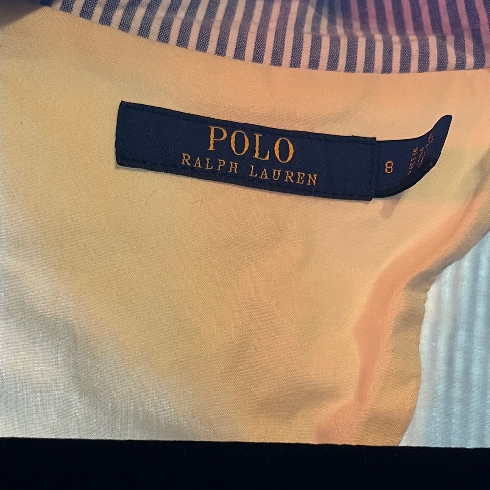 Ralph Lauren Navy and White Striped Blazer - Picture 2 of 4